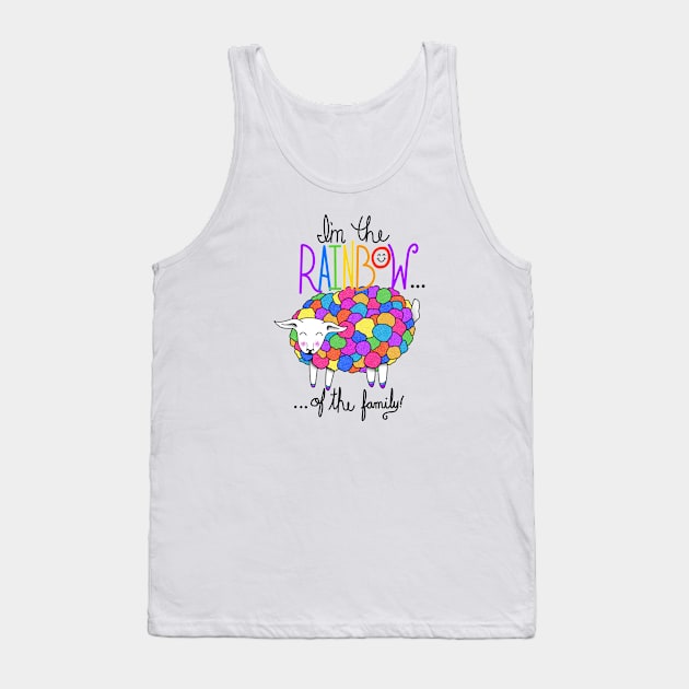 Rainbow Sheep of the Family Tank Top by Vivid Chaos